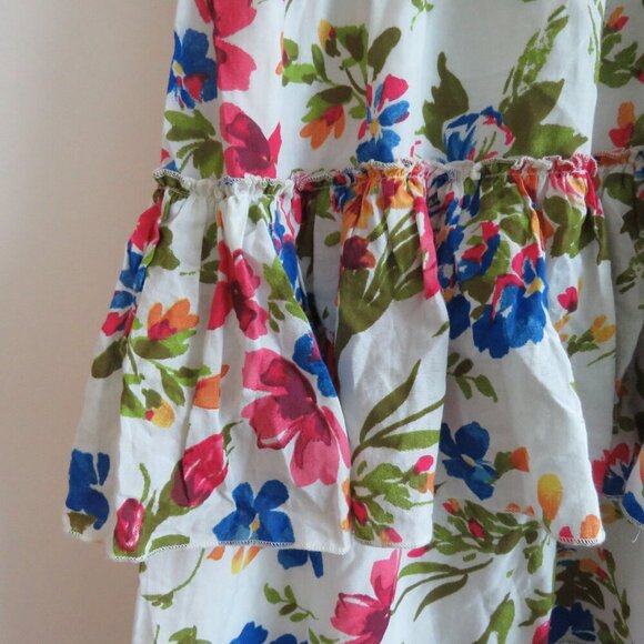 EYWASOULS MALIBU Inka Tiered Floral Maxi Dress Bohemian Summer - Size XS / S - Picture 9 of 16